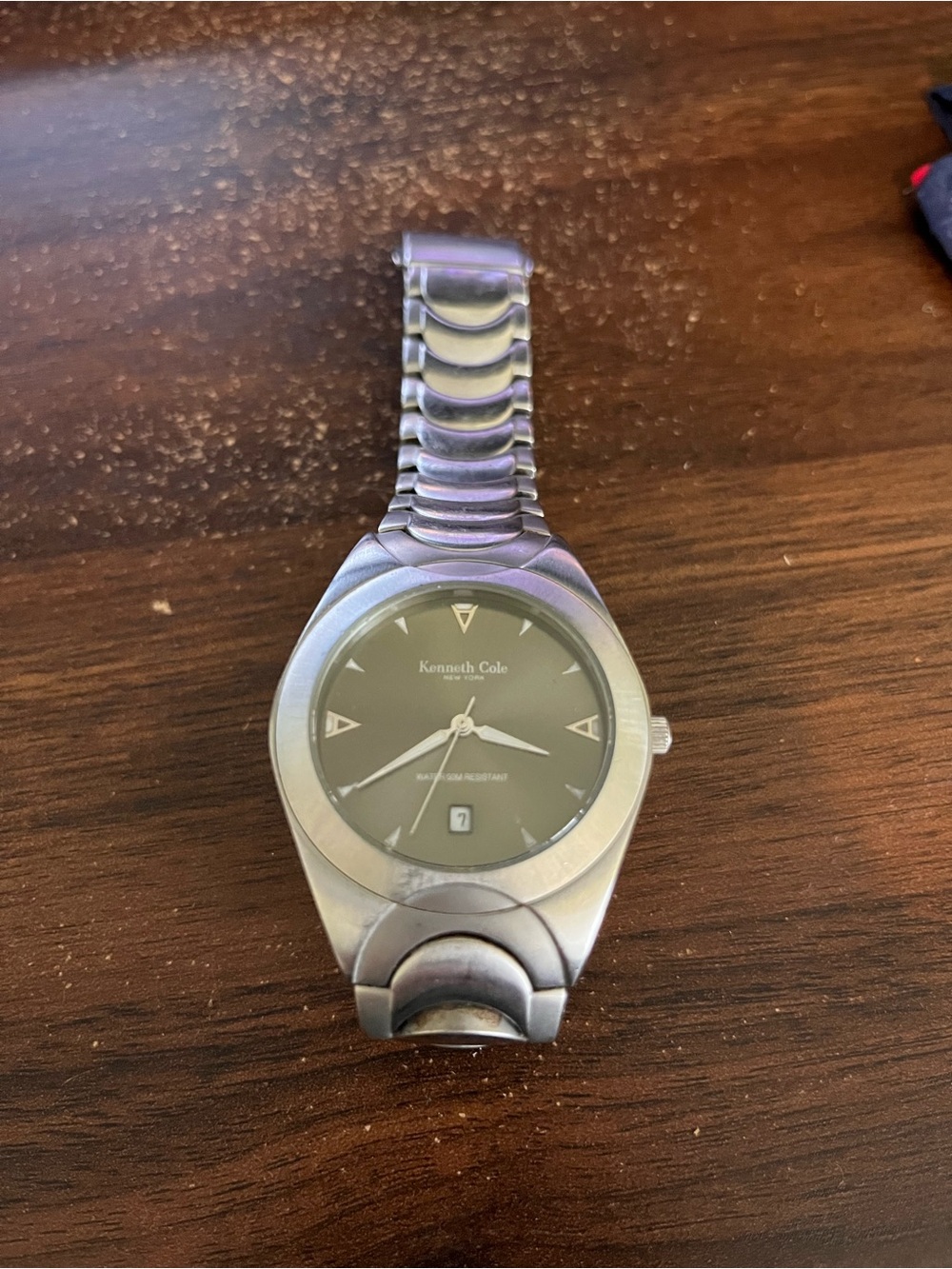 Kenneth Cole Silver Stainless Steel Watch with Gray Dial